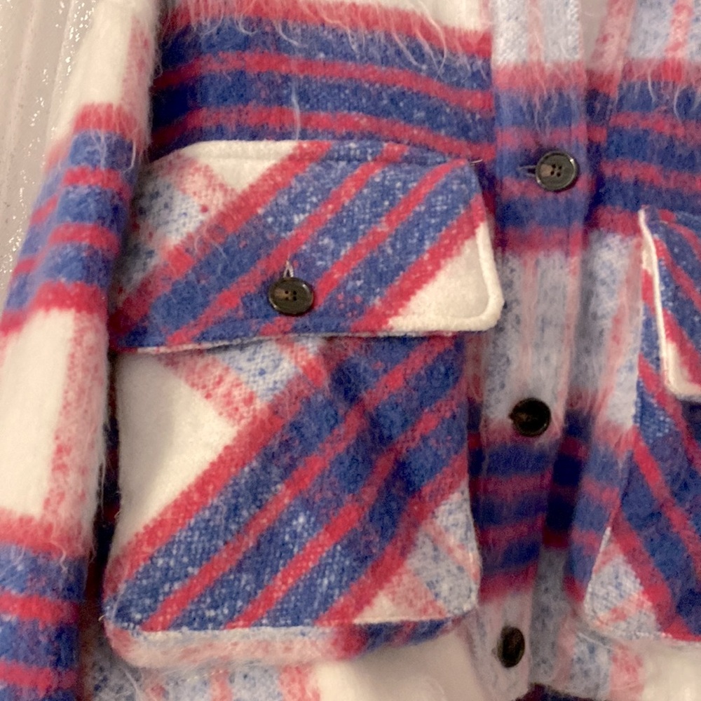 Fun statement plaid jacket! - Picture 2 of 4